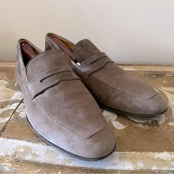 NEW - Canali Suede Dress Shoes in Tan- US 11.5/EU 44.5- 50% OFF (MSRP $795) - Picture 2 of 7